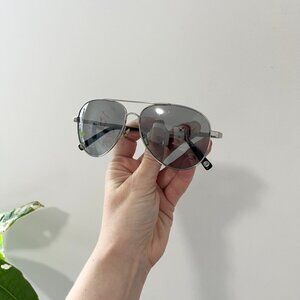 Michael Kors Silver Aviator Sunglasses MKS101
